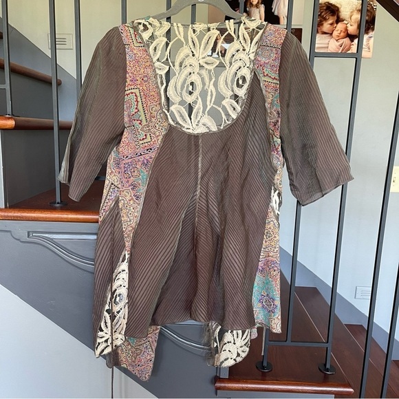 TINY by Anthropologie Several Patterns and Materials cover up size small silk - Picture 3 of 15